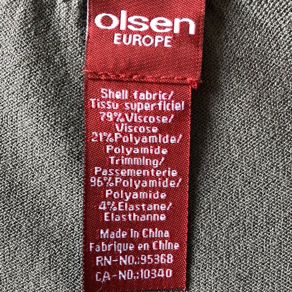 Olsen Europe Scoop Neck Knit Cardigan Grey Size XS - Picture 7 of 9